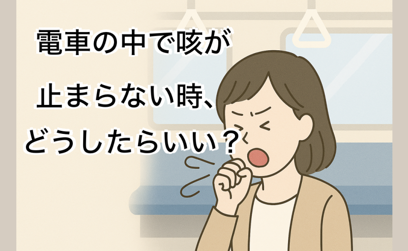 電車で咳が止まらない人の画像|ぜんそくと肺のクリニック