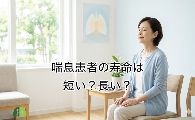 喘息と予後について解説する呼吸器内科ブログのアイキャッチ画像